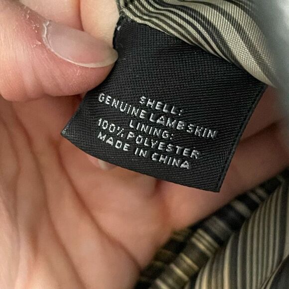 Roundtree & Yorke Lambskin Black Leather Motorcycle Biker Jacket Size XXL - Picture 11 of 15